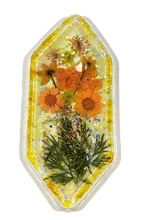 Load image into Gallery viewer, 8” Crystal Trinket Tray with Citrine Crystals
