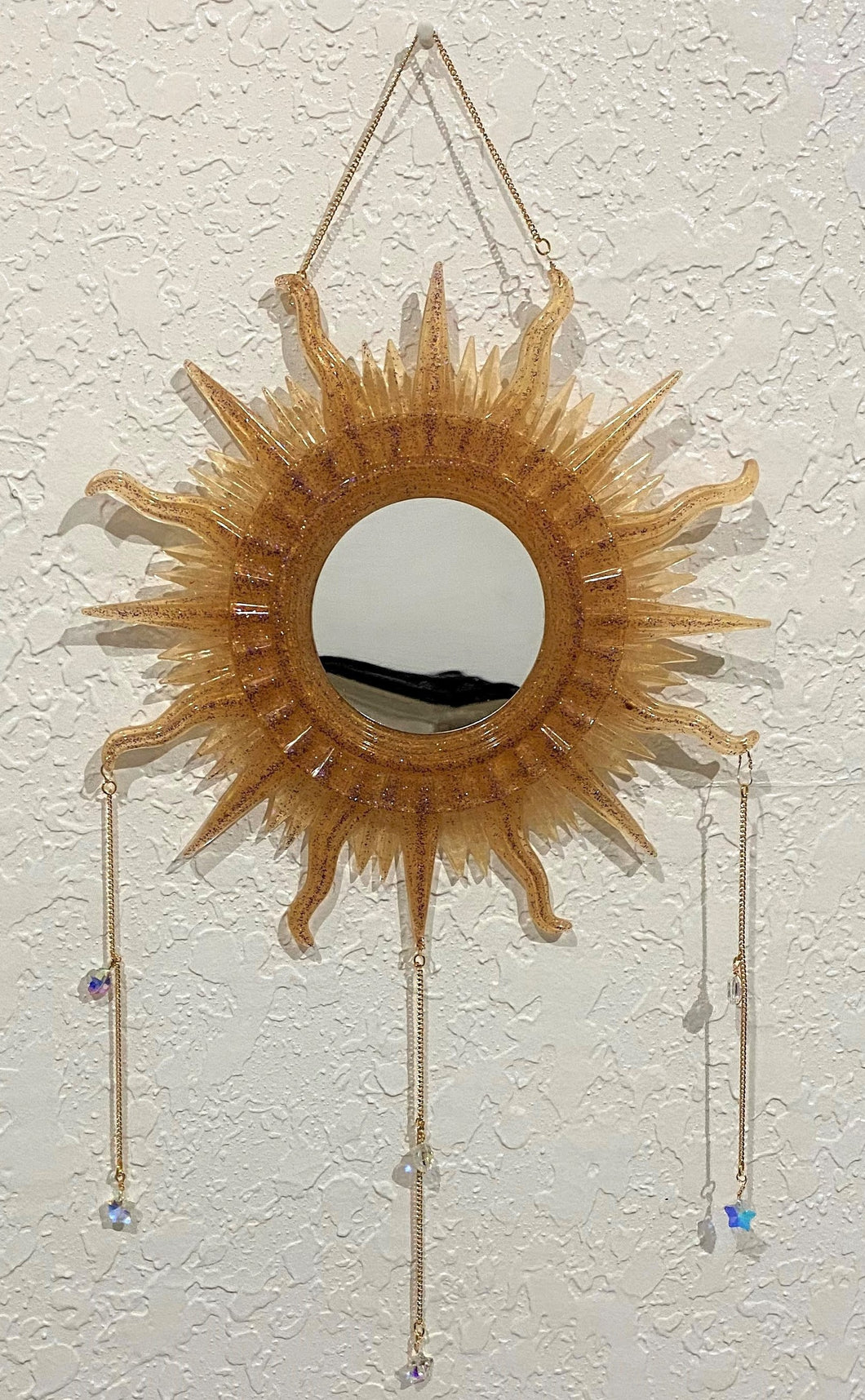 Orange Sun Catcher Mirror